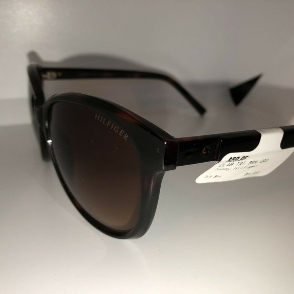 Tommy Hilfiger Womens Authentic Tortoise Shell Dark Brown Havana Glasses THDL40 main image 5